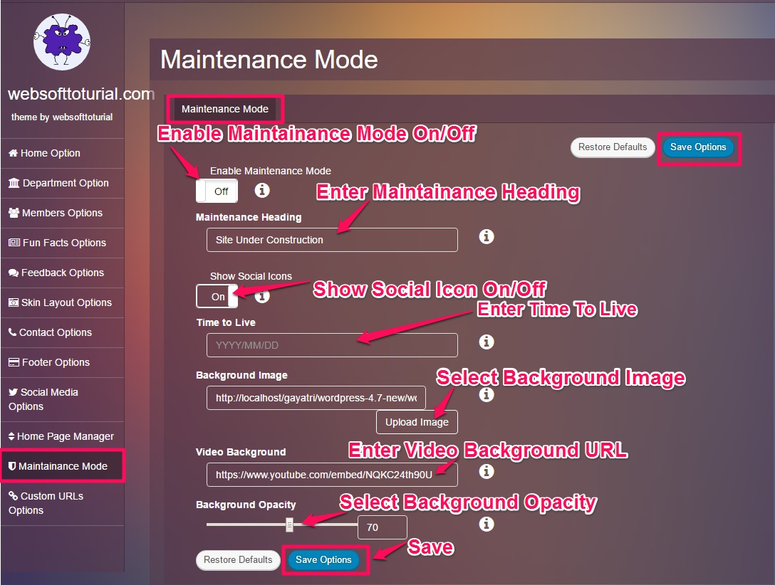 Maintainance-mode