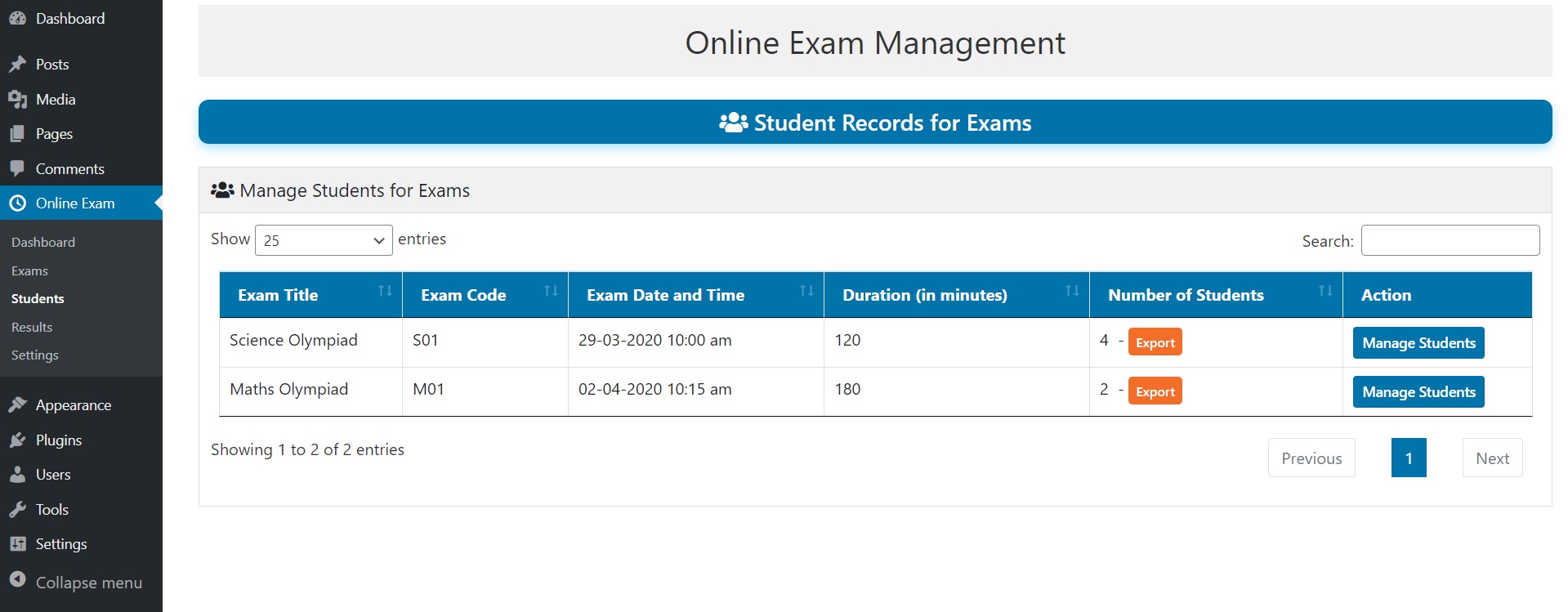 view-students