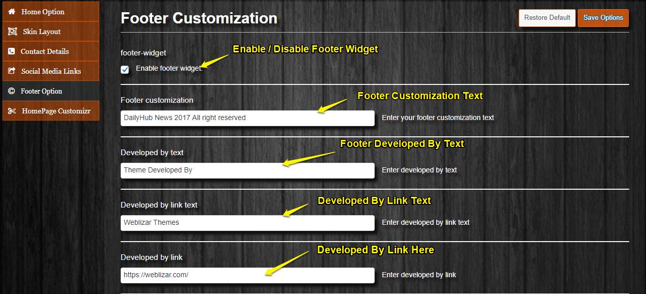 footer-customization