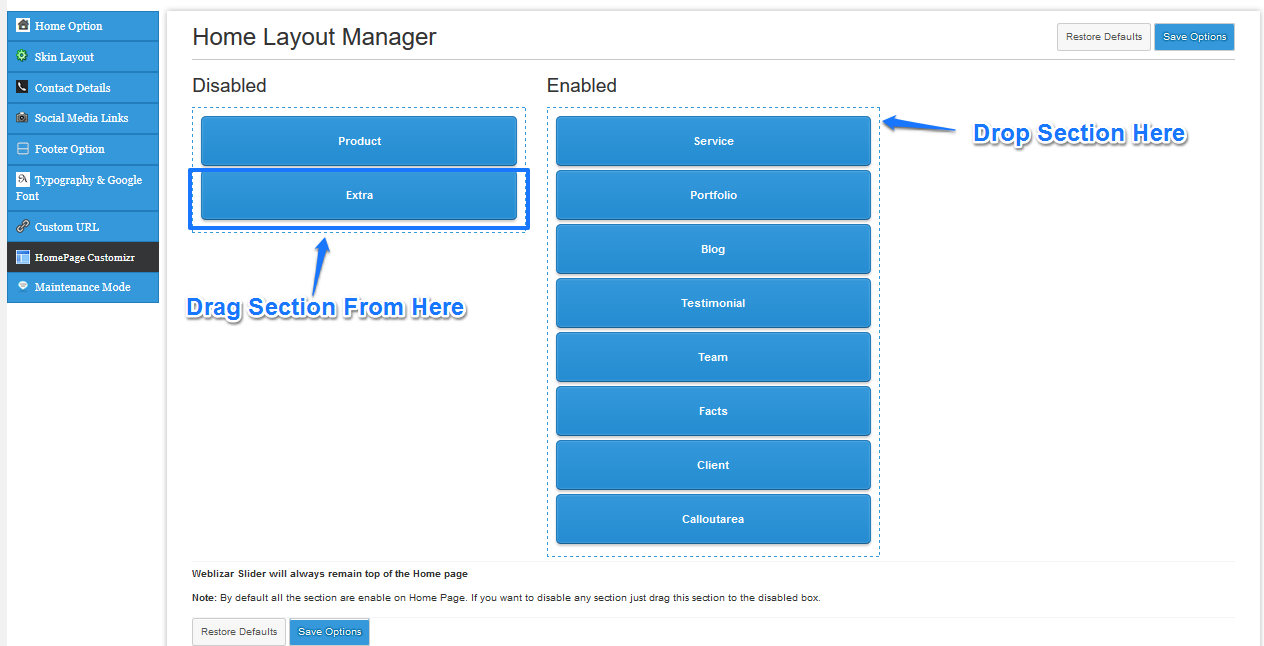 home layout manager