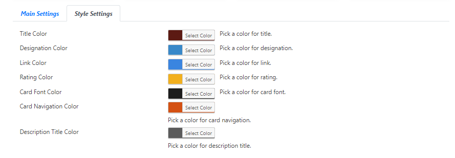 Layout 6 Style Settings